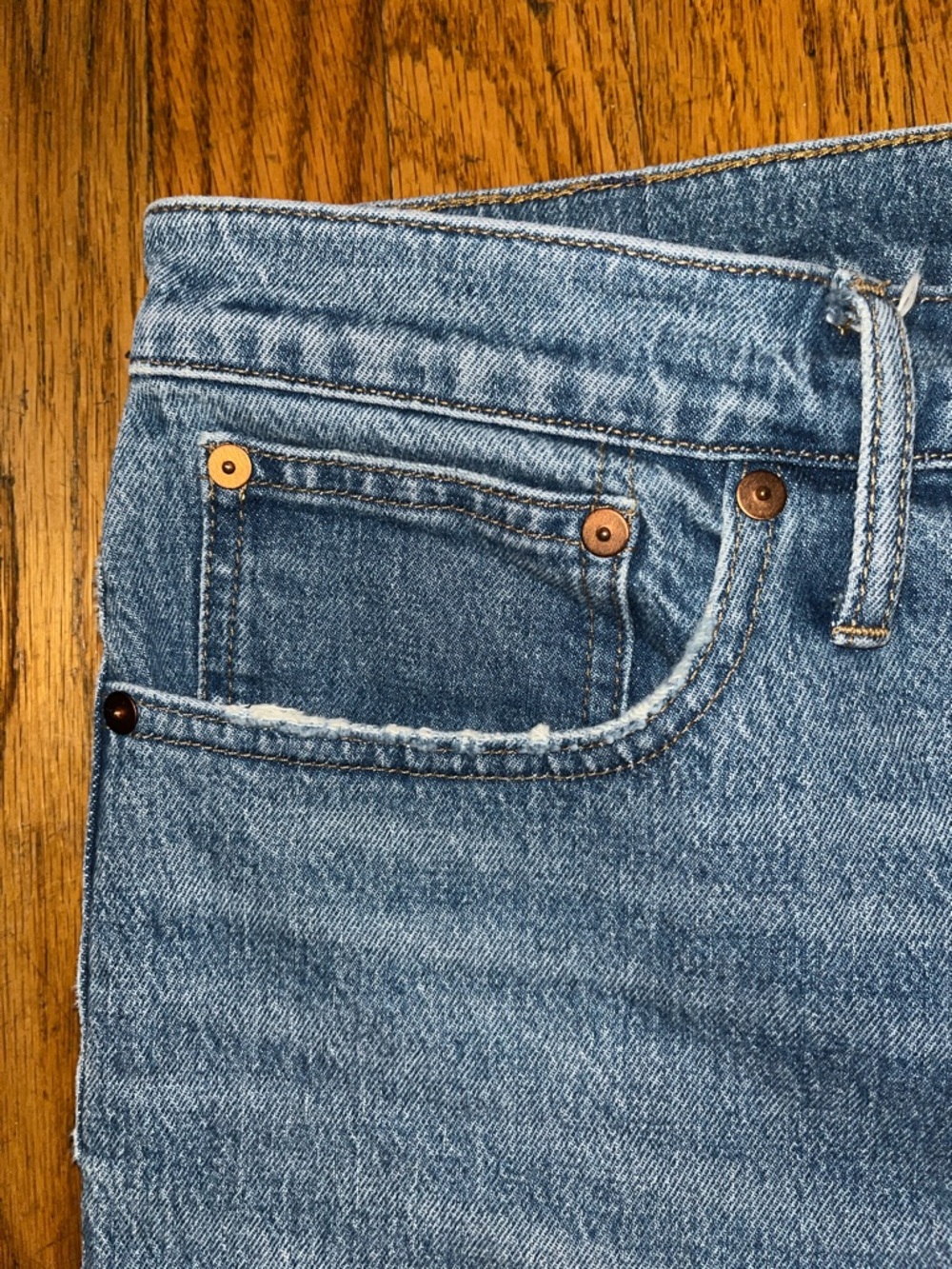 Madewell Tomboy Straight Blue Denim Jeans Size 28 - Picture 3 of 11